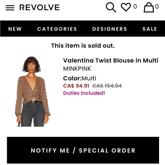 MINKPINK Valentina Twist REVOLVE Blouse - Picture 5 of 5